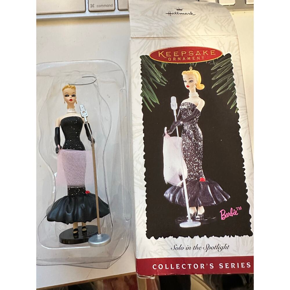 Hallmark BARBIE keepsake ornament Solo in the Spotlight collectors series NIB
